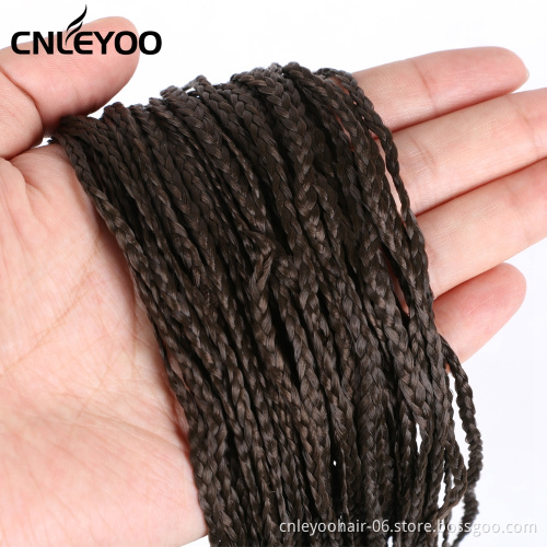 28 Inch Dark Brown ZiZi Box Braid Crochet Hair Wholesale Micro Box Braids Crochet Braiding Hair For Women